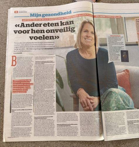 Moeilijk eetgedrag bij tieners in Het Laatste Nieuws